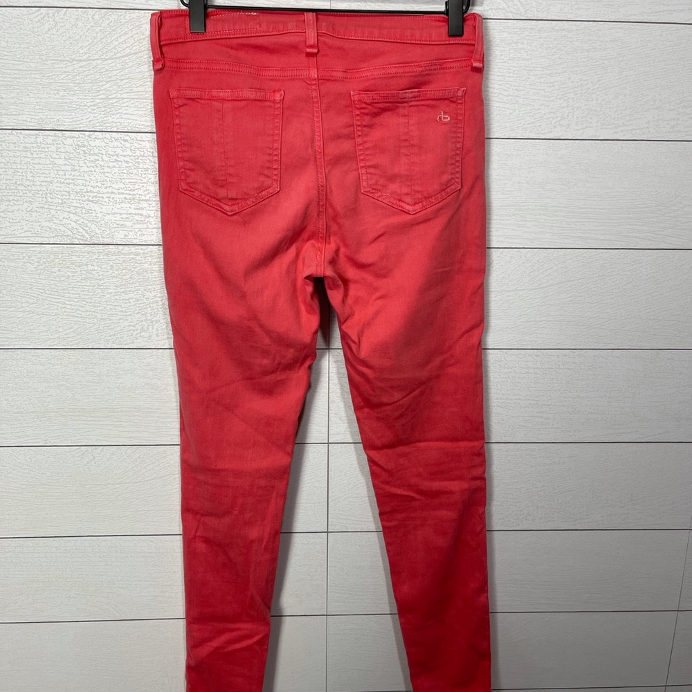 Rag & Bone Size 27 Coral Zipper Capri - Picture 9 of 9